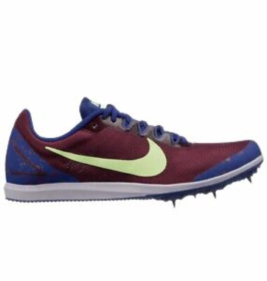 Footwear * | Nike Women'S Zoom Rival D 10 (600 Bordeaux/Lime Blast-Regency Purple)