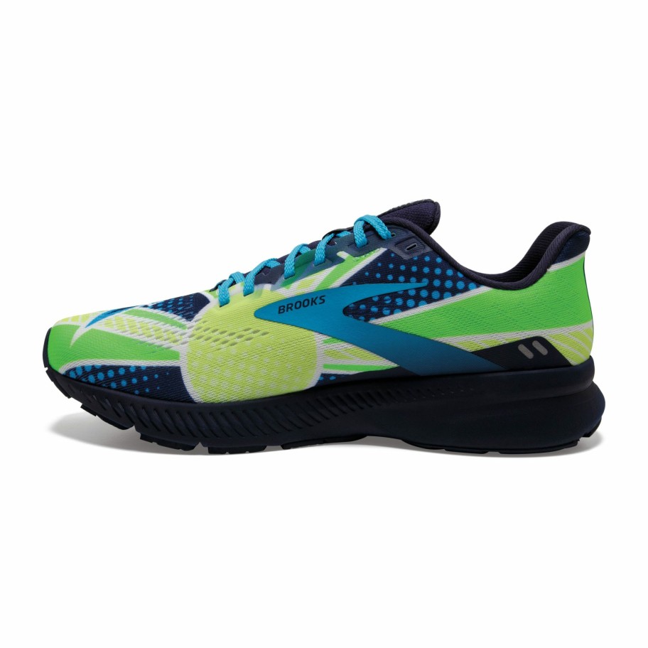 Footwear * | Brooks Men'S Launch 8 Brave Like Gabe (452 -Navy/Blue/Green)