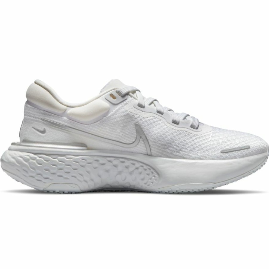 Footwear * | Nike Women'S Zoomx Invincible Run Flyknit (101 White/Metallic Silver/Pure Platinum)