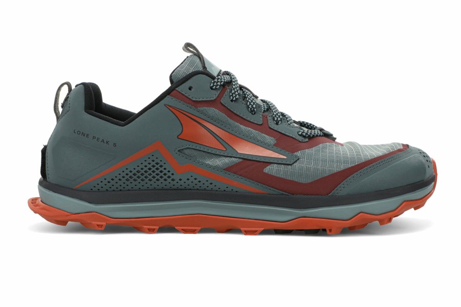 Footwear * | Altra Men'S Lone Peak 5 (280 Grey/Orange)