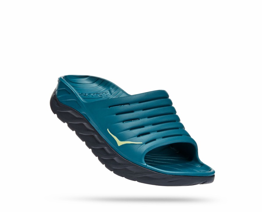 Footwear * | Hoka Men'S Ora Recovery Slide (Bcbt Blue Coral/Butterfly)