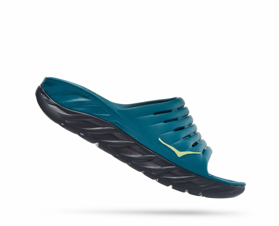 Footwear * | Hoka Men'S Ora Recovery Slide (Bcbt Blue Coral/Butterfly)