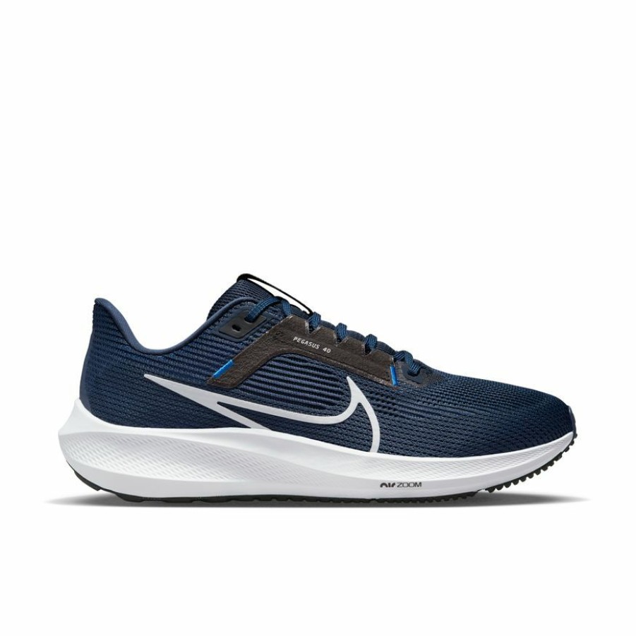 Footwear * | Nike Men'S Air Zoom Pegasus 40 (400 Midnight Navy/Pure Platinum/Black)