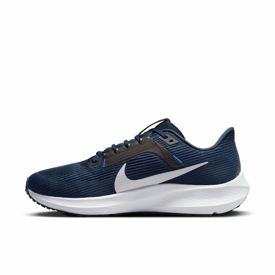 Footwear * | Nike Men'S Air Zoom Pegasus 40 (400 Midnight Navy/Pure Platinum/Black)