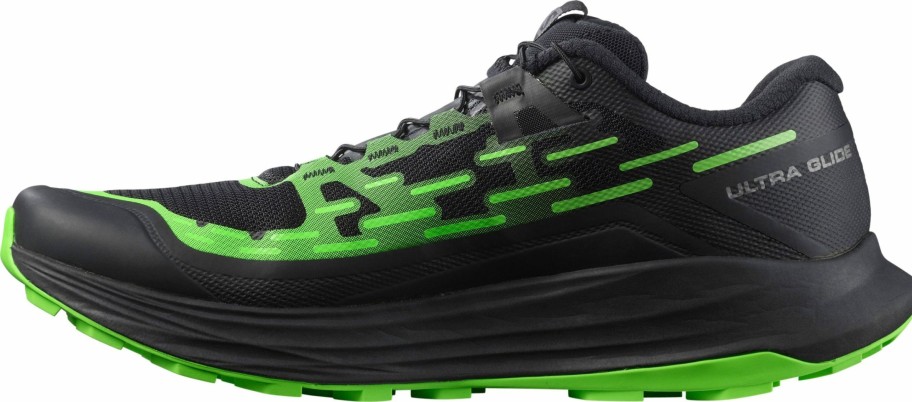 Footwear * | Salomon Men'S Ultra Glide (Black/Green Gecko/Black)