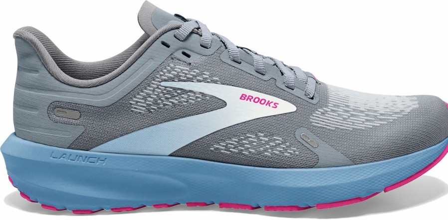 Footwear * | Brooks Women'S Launch 9 (016 Grey/Blue/Pink)