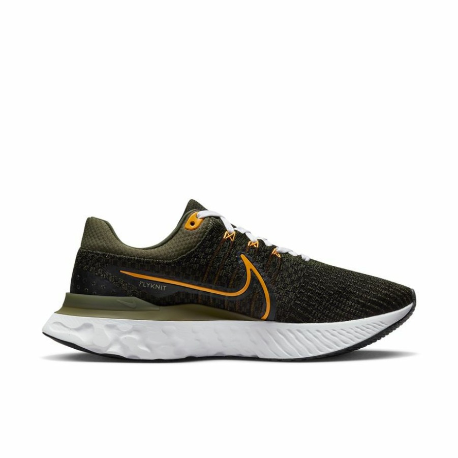 Footwear * | Nike Men'S React Infinity Run Flyknit 3 (300 Sequoia/University Gold/Medium Olive)