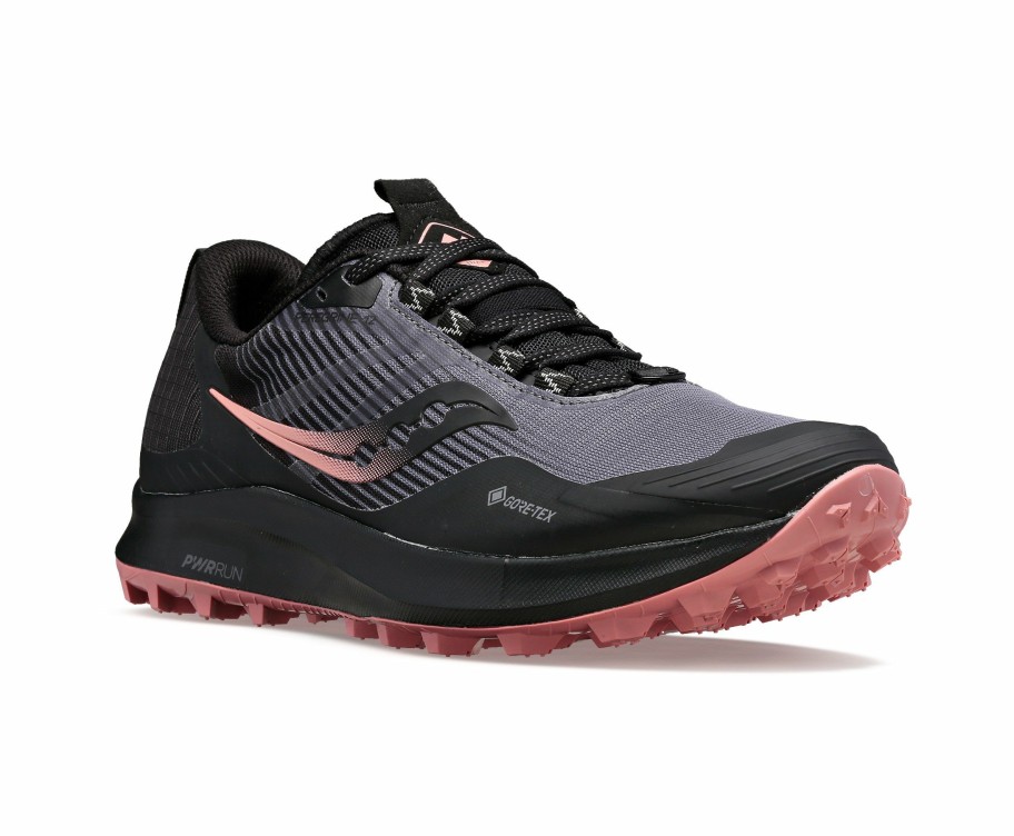 Footwear * | Saucony Women'S Peregrine 12 Gtx (20 Charcoal/Shell)