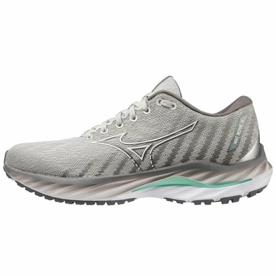 Footwear * | Mizuno Women'S Wave Inspire 19 (Hm00 Harbor Mist/White)