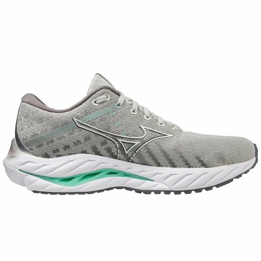 Footwear * | Mizuno Women'S Wave Inspire 19 (Hm00 Harbor Mist/White)