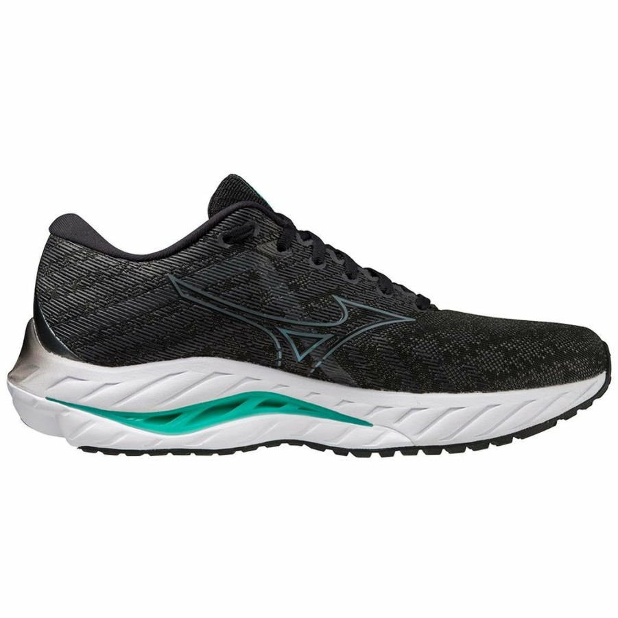 Footwear * | Mizuno Men'S Wave Inspire 19 (90Mg Black/Metallic Shadow)