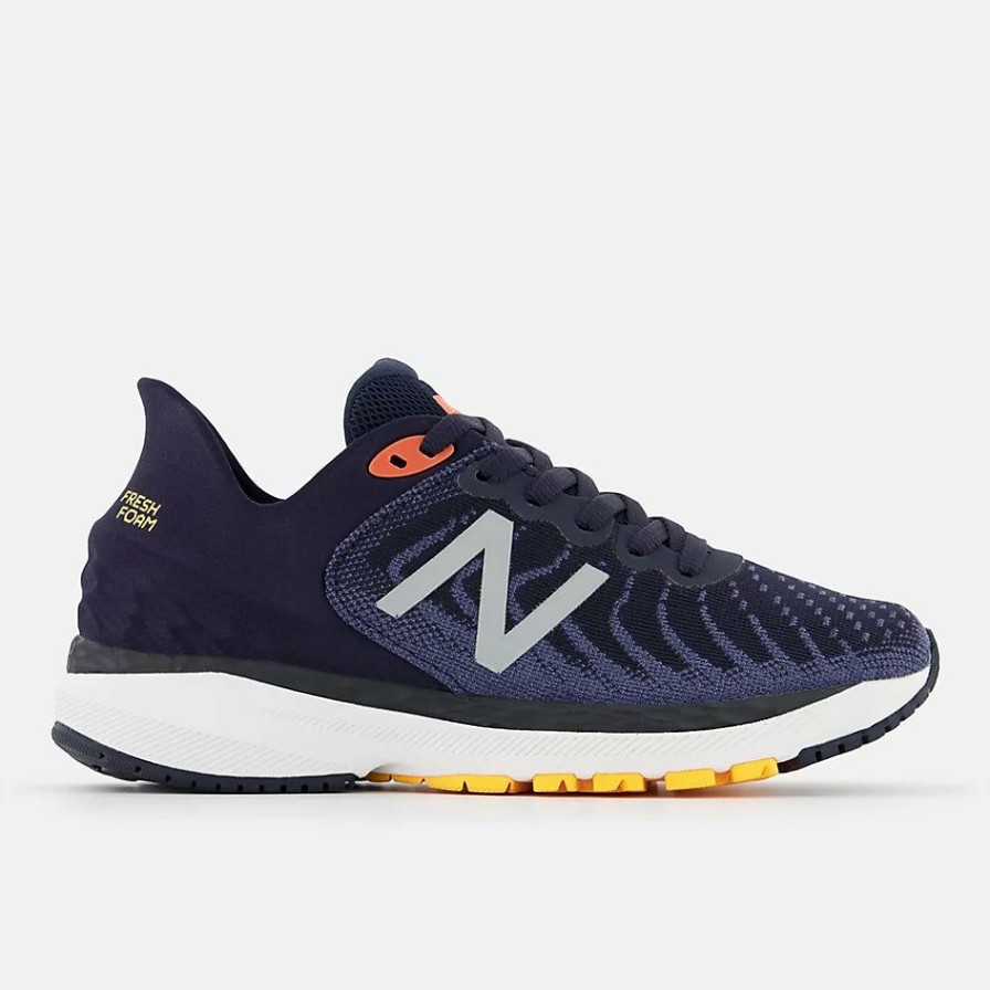 Footwear * | New Balance Kid'S 860 V11 (E Spring Tide/Eclipse/Vibrant Orange)