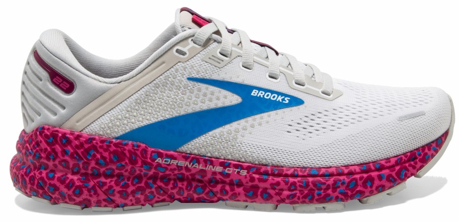 Footwear * | Brooks Women'S Adrenaline Gts 22 (160 White/Oyster/Brilliant)