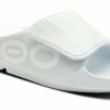 Footwear * | Oofos Unisex Ooahh Sport Flex Slide Sandal (White)