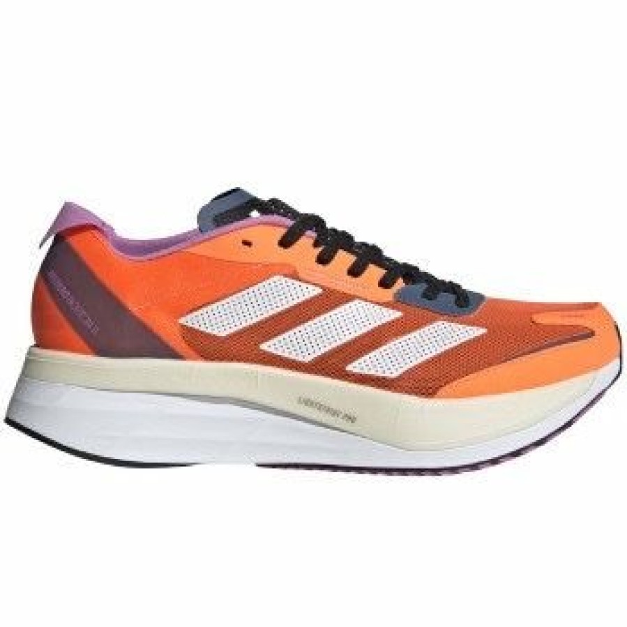 Footwear * | Adidas Men'S Adizero Boston 11 (Solar Orange/Footwear White/Wonder Steel)