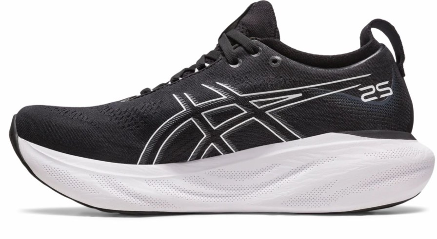 Footwear * | Asics Women'S Gel-Nimbus 25 Wide (001 Black/Pure Silver)