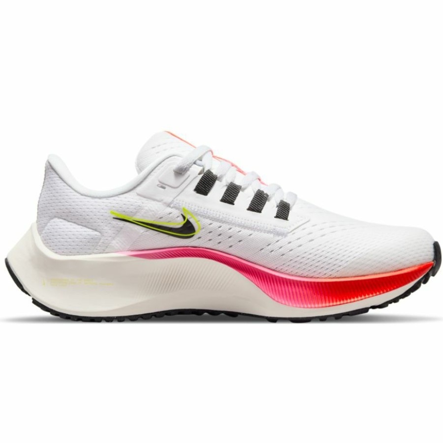 Footwear * | Nike Big Kid'S Zoom Pegasus 38 (100 White/Black/Football Grey/Pink Blast)