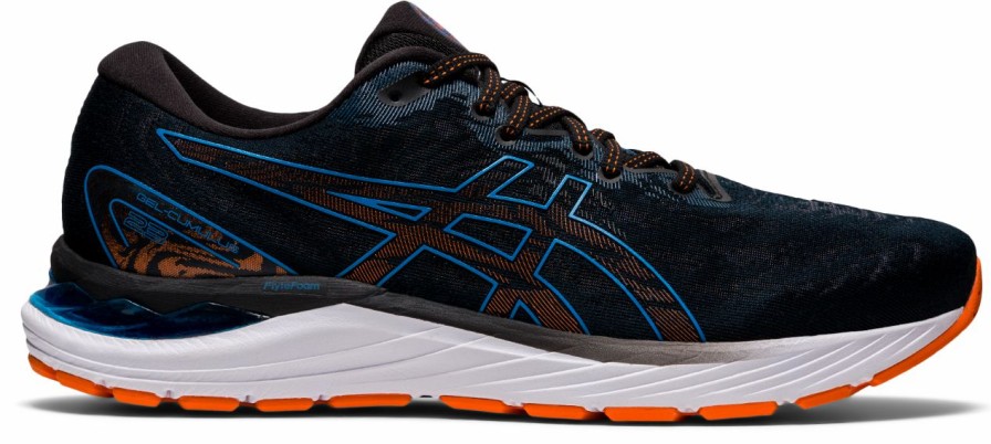 Footwear * | Asics Men'S Gel-Cumulus 23 Wide (003 Black/Reborn Blue)