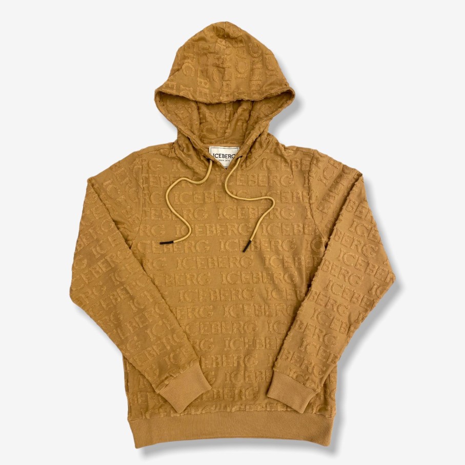 Iceberg * | Iceberg F5 Felpa Hoodie Brown