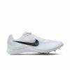 Footwear * | Nike Unisex Zoom Rival Distance (100 White/Black/Metallic Silver)