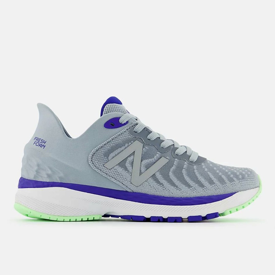 Footwear * | New Balance Kid'S 860 V11 (G Light Slate/Vibrant Spring Glo)