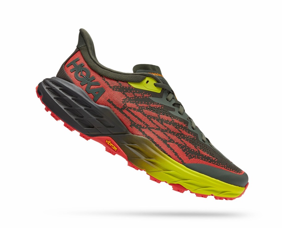 Footwear * | Hoka Men'S Speedgoat 5 (Tfst Thyme/Fiesta)