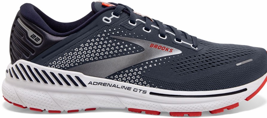 Footwear * | Brooks Men'S Adrenaline Gts 22 (435 Peacoat/India Ink/Grenadine)