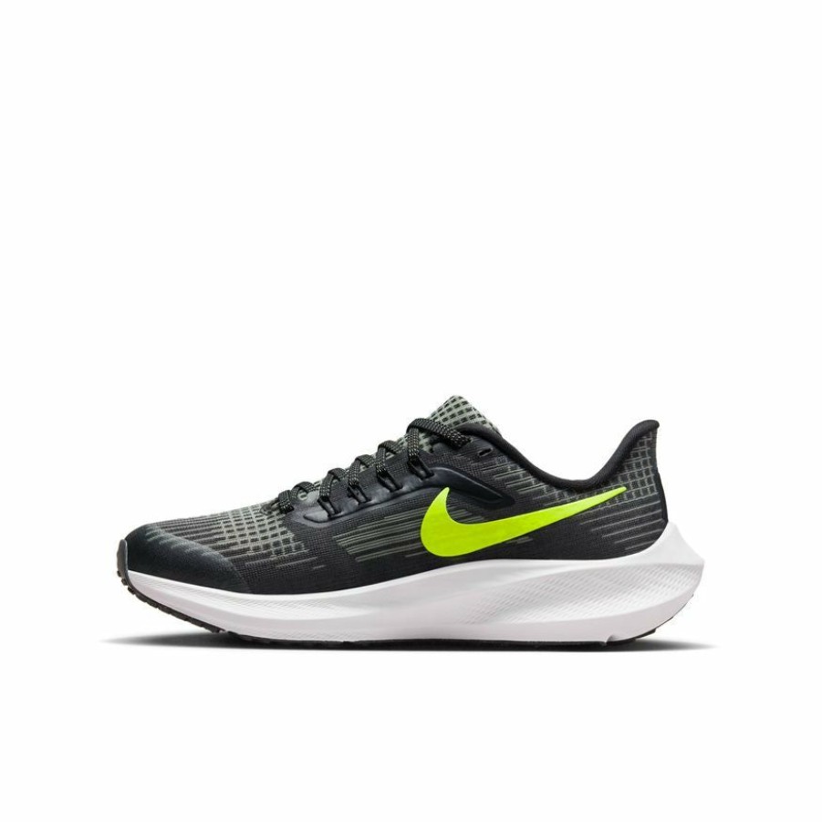 Footwear * | Nike Kids Air Zoom Pegasus 39 (002 Black/Volt/Barely Volt/Total Orange)