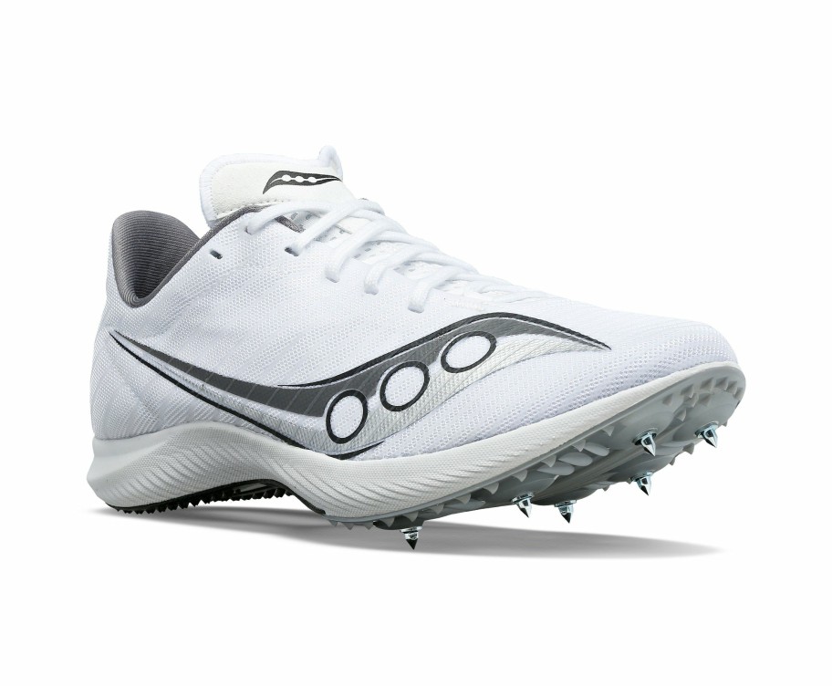 Footwear * | Saucony Women'S Velocity Mp (01 White/Silver)