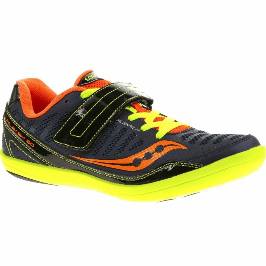 Footwear * | Saucony Unisex Unleash Sd (2 Black/Citron/Vizi Orange)