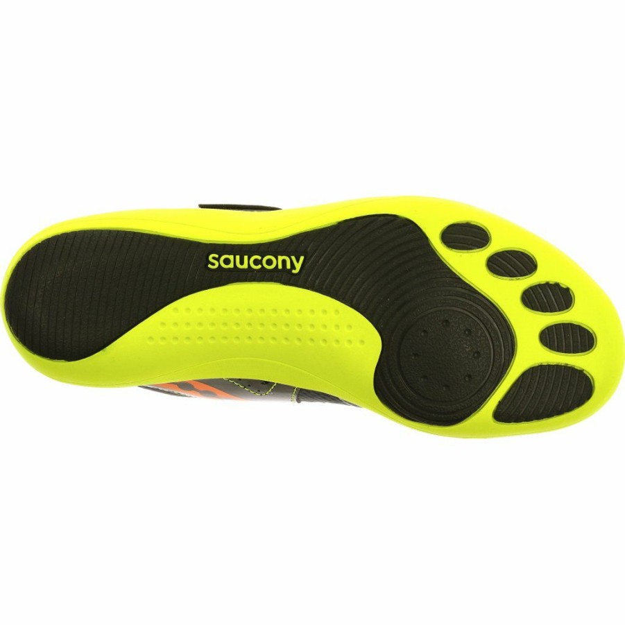 Footwear * | Saucony Unisex Unleash Sd (2 Black/Citron/Vizi Orange)