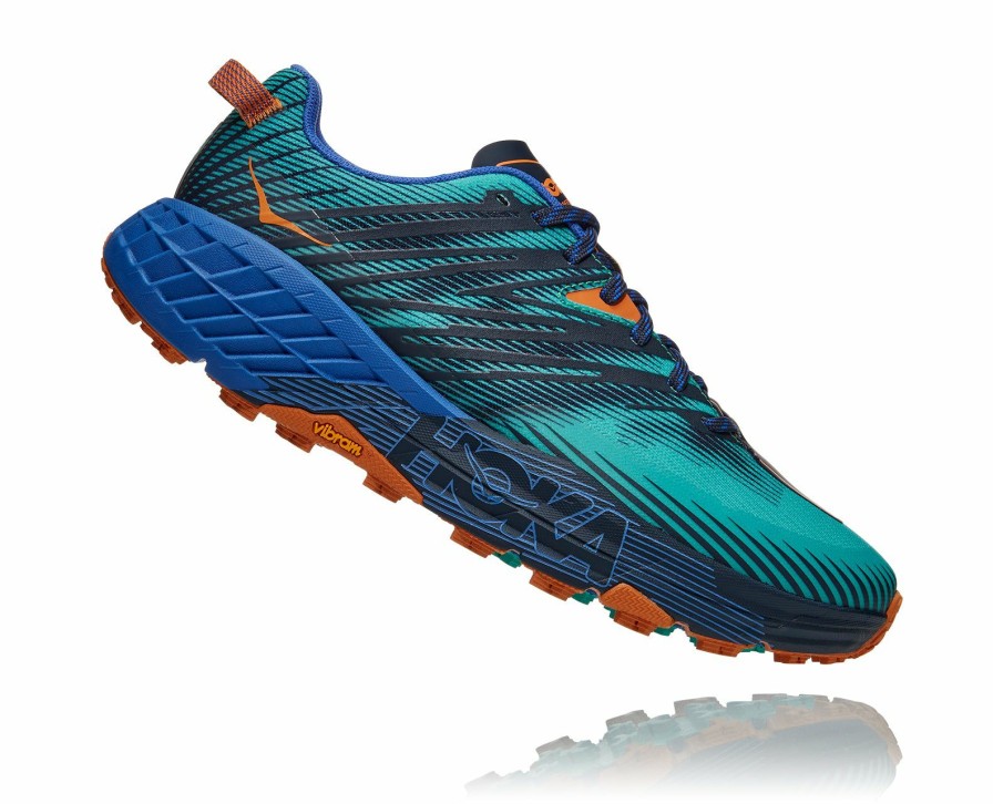 Footwear * | Hoka Men'S Speedgoat 4 (Adgb Atlantis/Dazzling Blue)