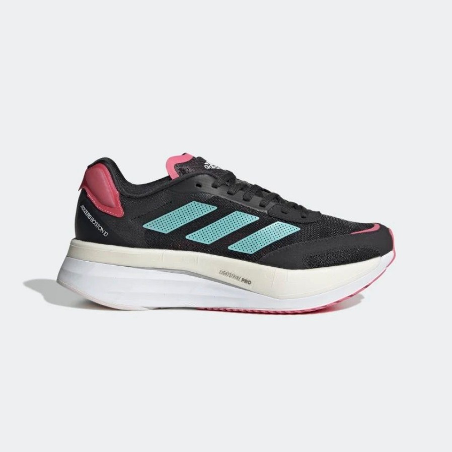 Footwear * | Adidas Women'S Adizero Boston 10 (Carbon/Mint Ton/Rose Tone)