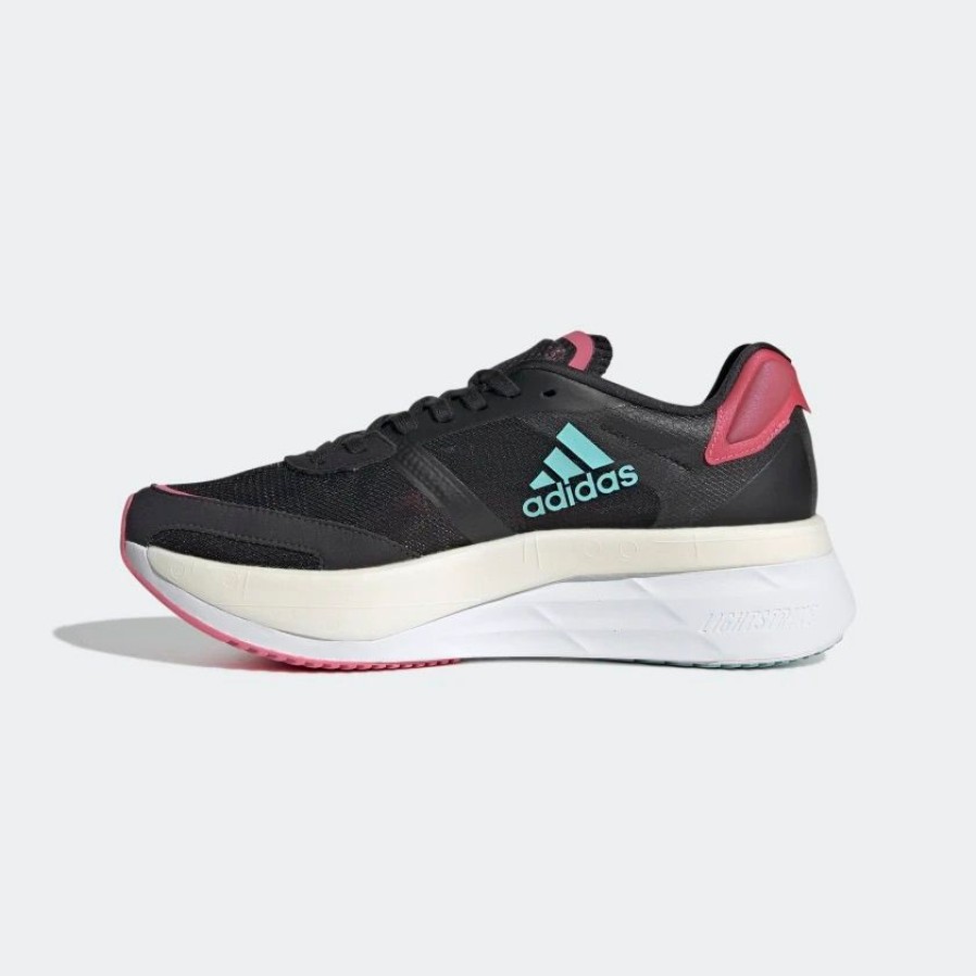 Footwear * | Adidas Women'S Adizero Boston 10 (Carbon/Mint Ton/Rose Tone)