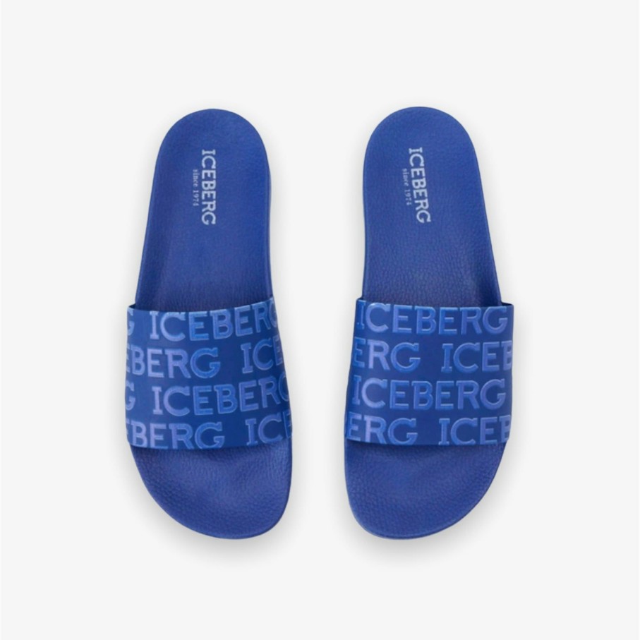 Iceberg * | Iceberg Slippers Blue 22Eiu150704