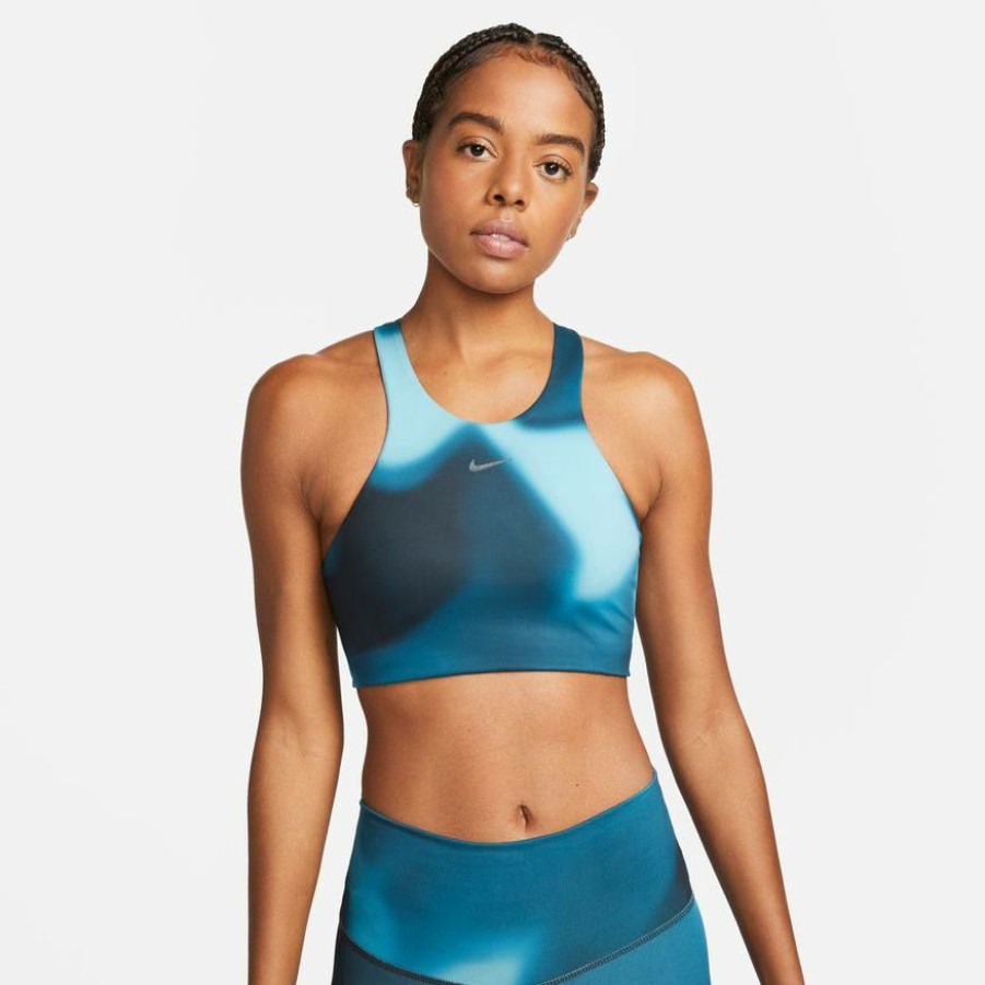 Bras * | Women'S Nike Yoga Swoosh Bra Dm0647-404