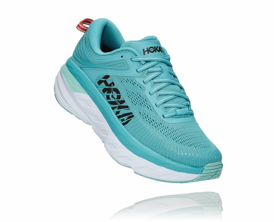 Footwear * | Hoka Women'S Bondi 7 (Aebl Aquarelle/Eggshell Blue)