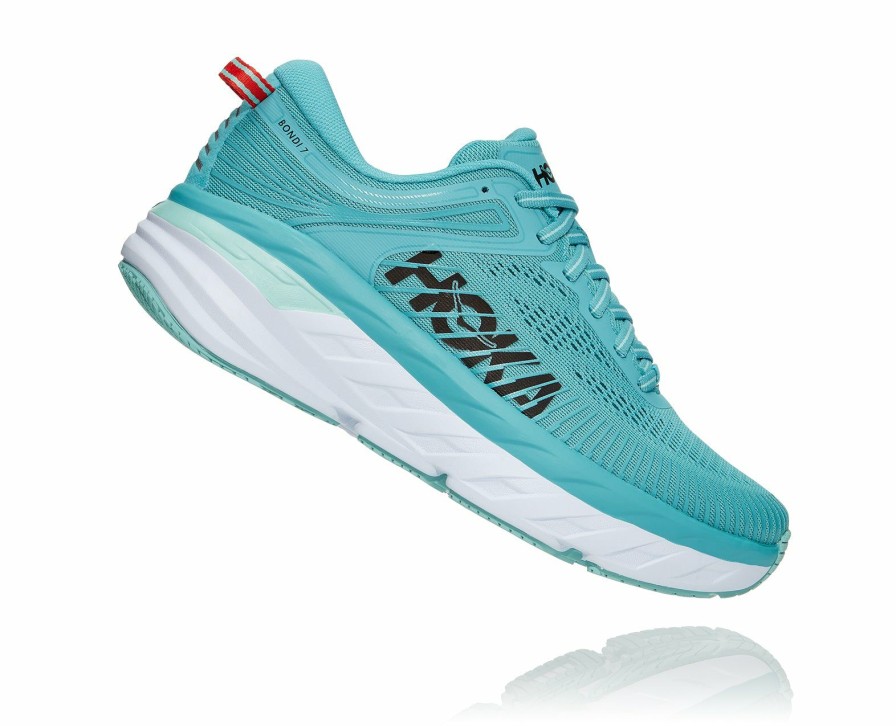 Footwear * | Hoka Women'S Bondi 7 (Aebl Aquarelle/Eggshell Blue)