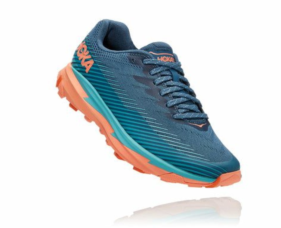 Footwear * | Hoka Women'S Torrent 2 (Rtcn Real Teal/Cantaloupe)