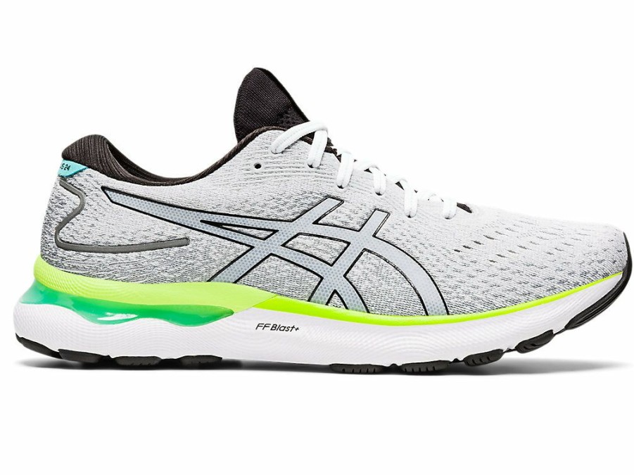 Footwear * | Asics Men'S Gel-Nimbus 24 (100 White/Black)