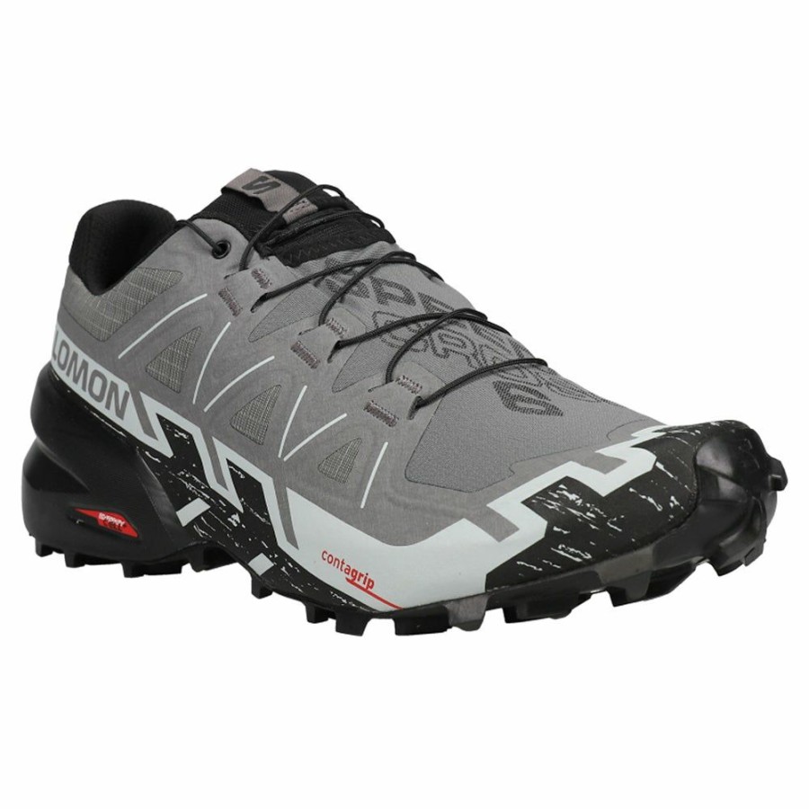 Footwear * | Salomon Men'S Speedcross 6 (Quiet Shade/Black/Pearl Blue)