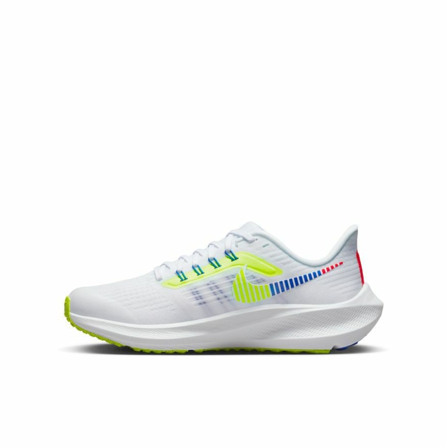 Footwear * | Nike Kids Air Zoom Pegasus 39 (100 White/Black/Volt/Racer Blue)