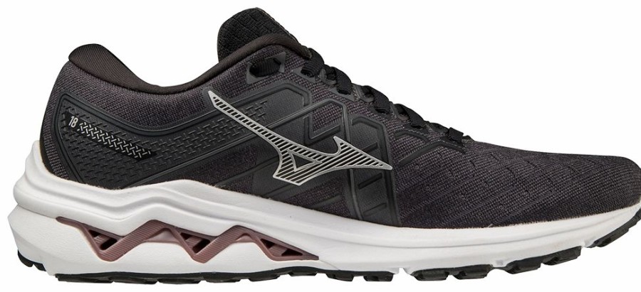 Footwear * | Mizuno Women'S Wave Inspire 18 (9073 Black/Silver)