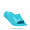 Footwear * | Hoka Unisex Ora Recovery Slide (Sbbb Scuba Blue/Bellwether)