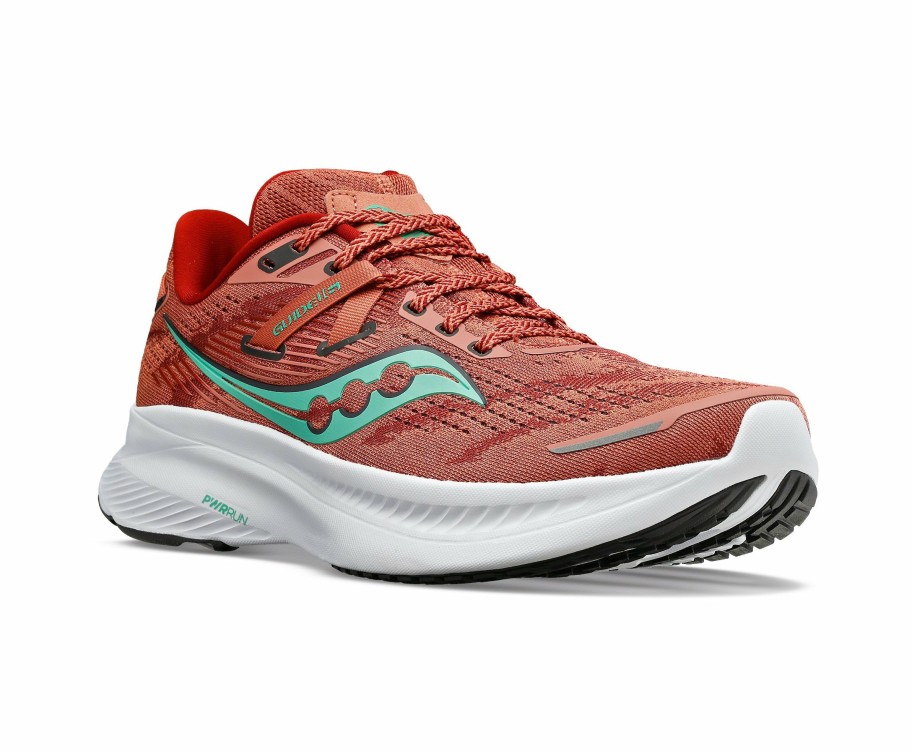 Footwear * | Saucony Women'S Guide 16 Wide (25 Soot/Sprig)