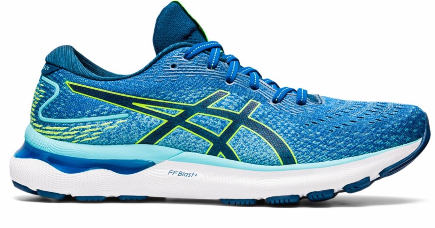 Footwear * | Asics Men'S Gel-Nimbus 24 (400 Lake Drive/Hazard Green)