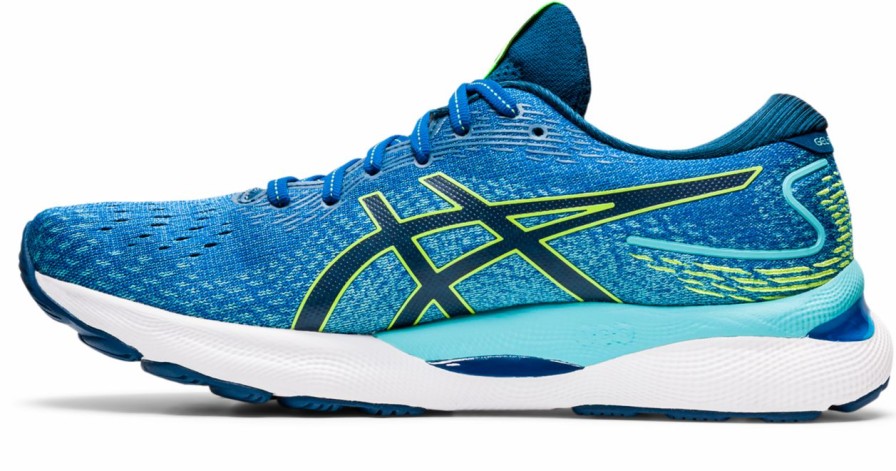 Footwear * | Asics Men'S Gel-Nimbus 24 (400 Lake Drive/Hazard Green)