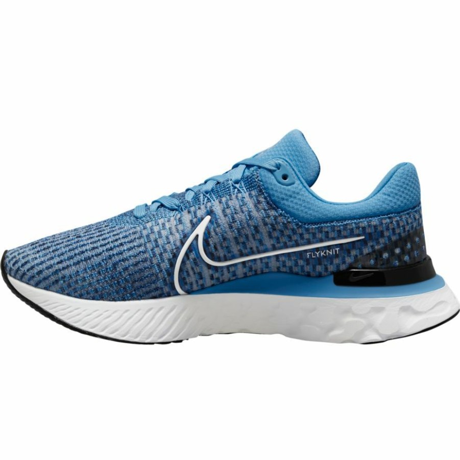 Footwear * | Nike Men'S React Infinity Run Flyknit 3 (400 Dutch Blue/Phantom Black/Blue Glow)