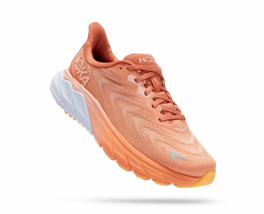 Footwear * | Hoka Women'S Arahi 6 (Sbscr Sun Baked/Shell Coral)