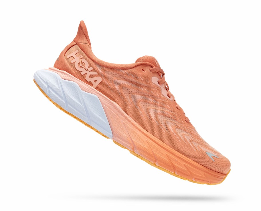 Footwear * | Hoka Women'S Arahi 6 (Sbscr Sun Baked/Shell Coral)